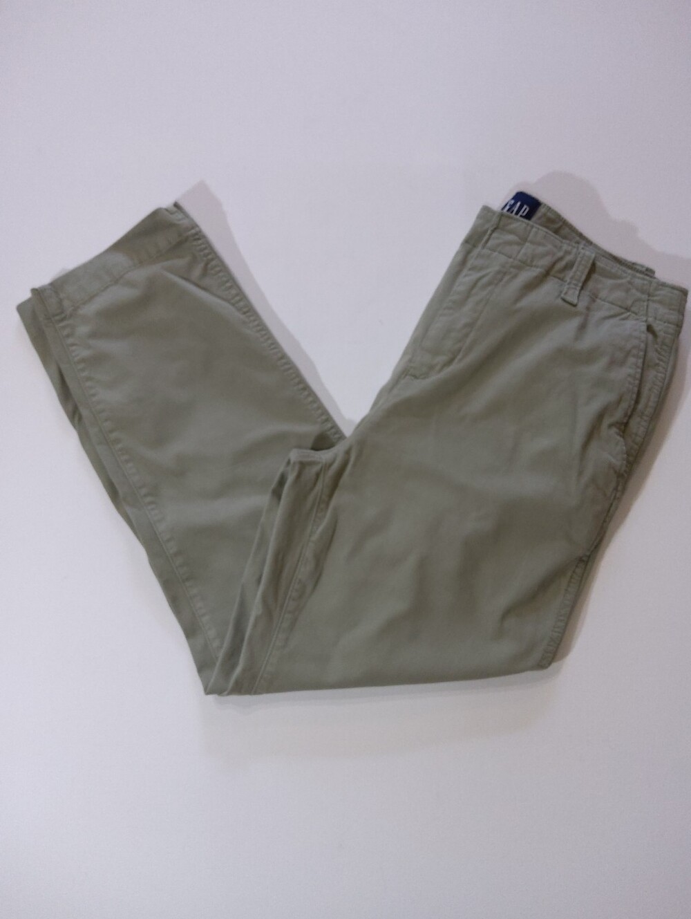 Gap Chino Pants Womens 6 Olive Green High Rise Minimalist‎ Casual Straight Crop